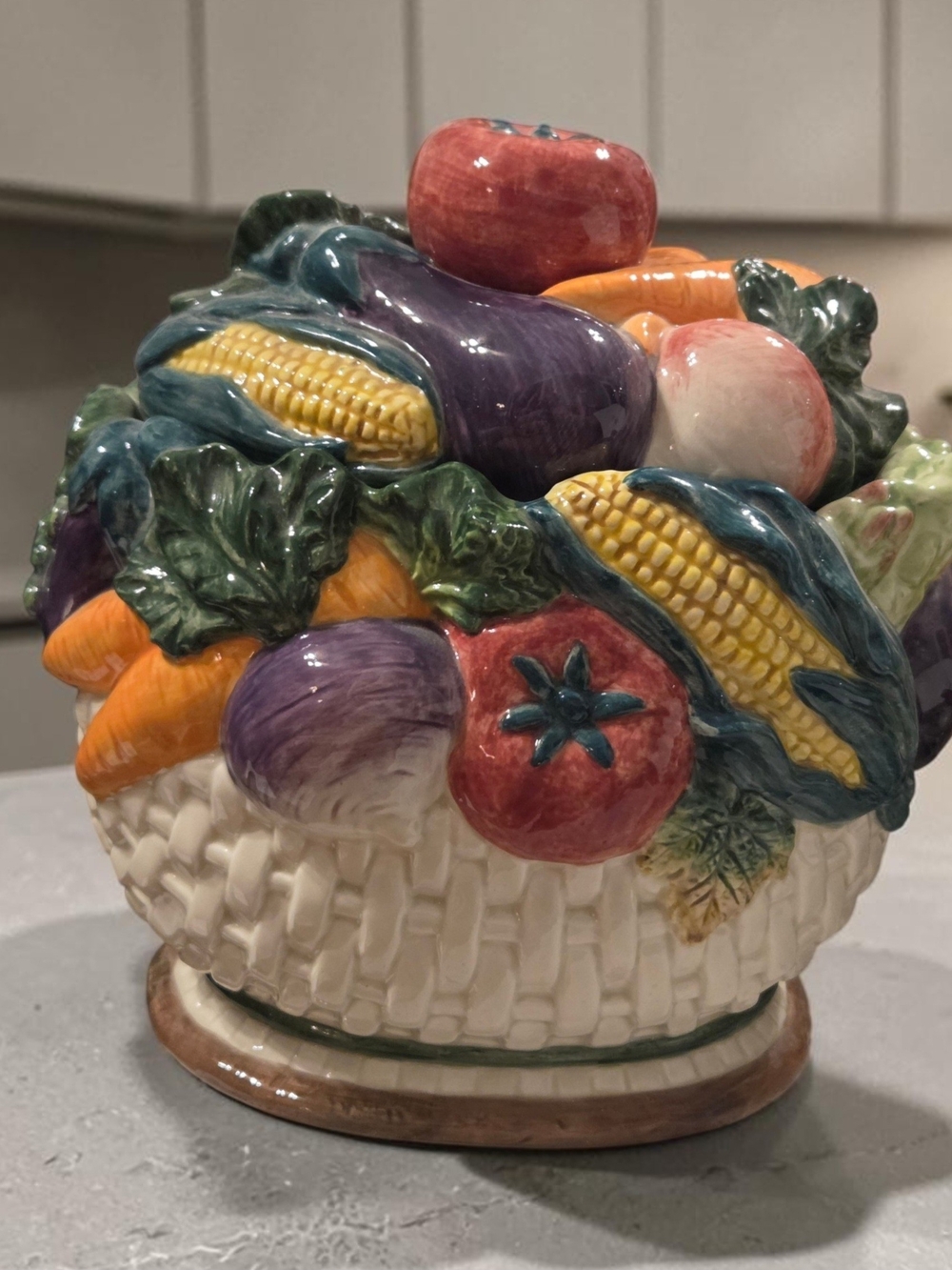 Fitz and Floyd Gardeners Delight Collection Cookie Jar in Original Box EUC